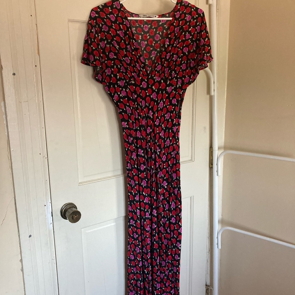 Zara Rose Floral Maxi Dress